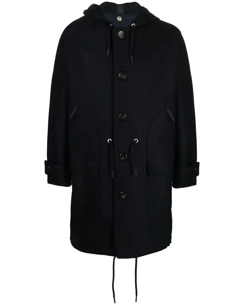 PT TORINO Kapuzenmantel mit Kordelzug - Blau Blau