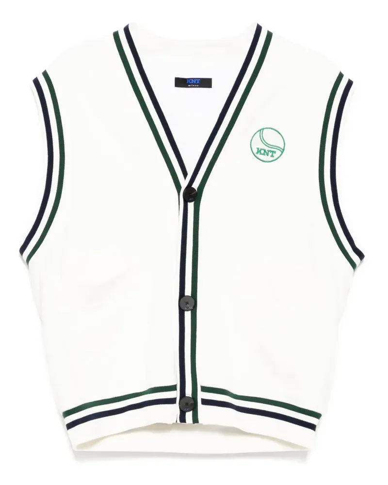 Kiton Knt Weste - Weiß Weiß