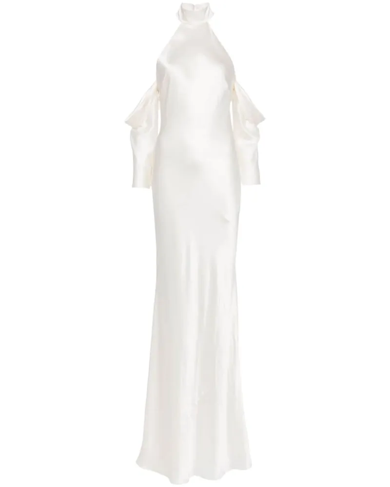 mason by michelle mason Neckholder-Abendkleid aus Seide - Nude Nude