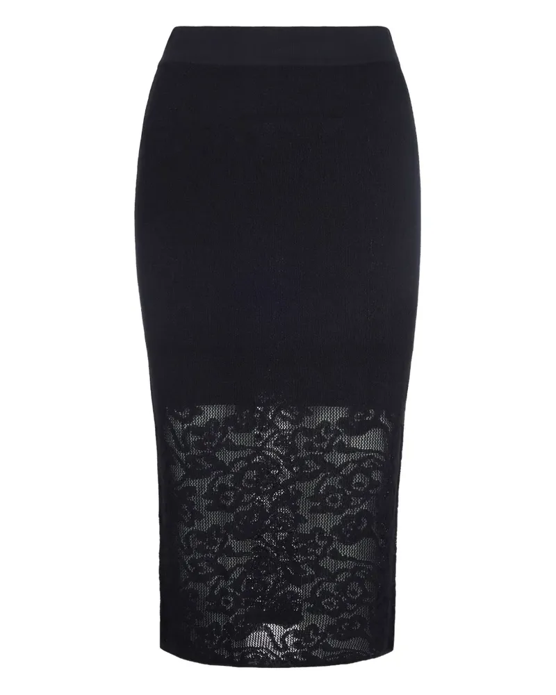 Patrizia Pepe Midirock aus Spitze - Schwarz Schwarz