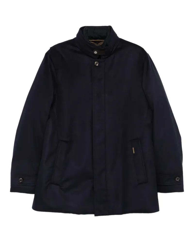 MOORER high-neck buttoned jacket - Blau Blau