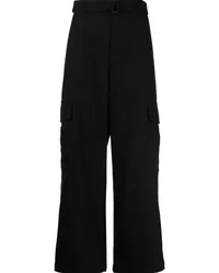 STUDIO TOMBOY Hoch sitzende Cargohose Schwarz