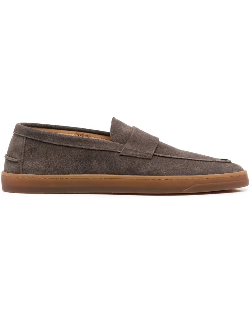 Henderson Penny-Loafer aus Wildleder Braun
