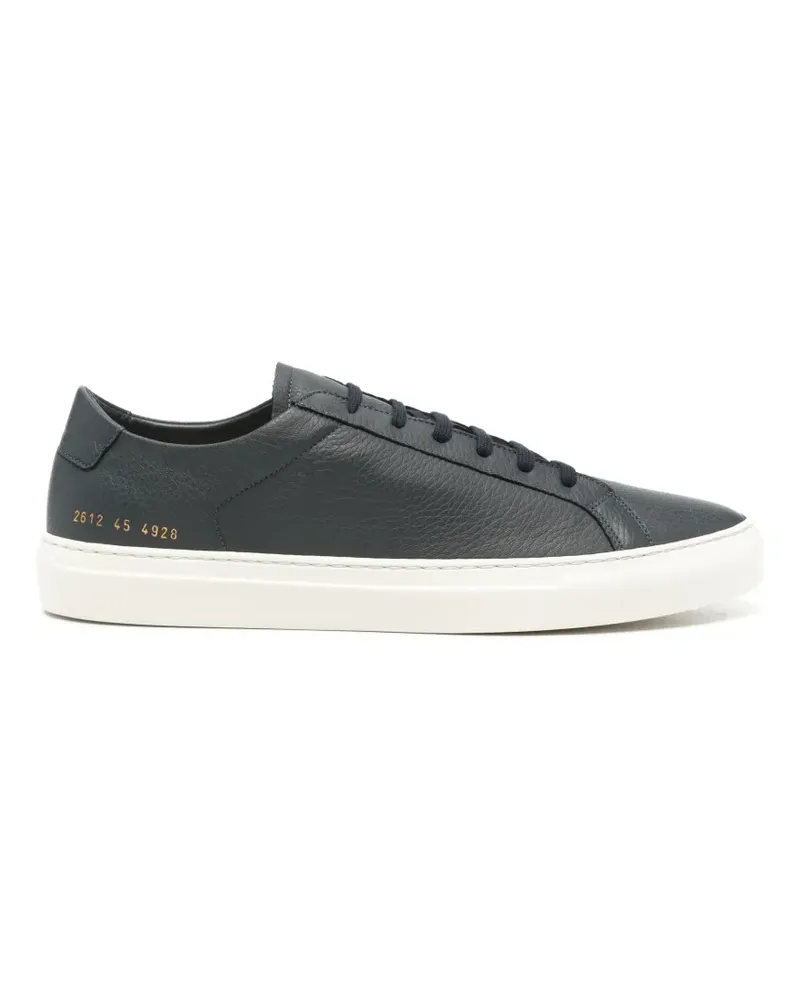 Common Projects Achilles Sneakers aus gekörntem Leder - Blau Blau