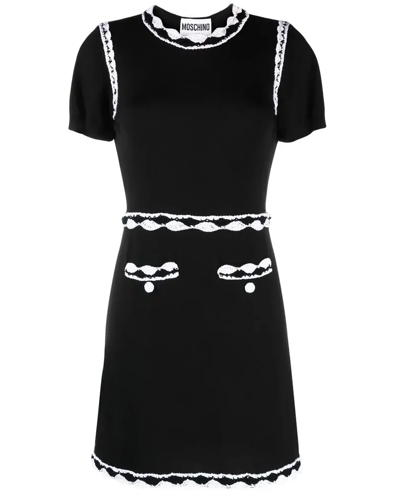 Moschino Minikleid mit Spitzendetails - Schwarz Schwarz