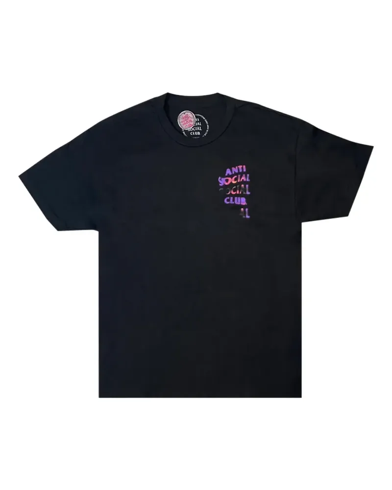 Anti Social Social Club Lava T-Shirt mit Logo - Schwarz Schwarz