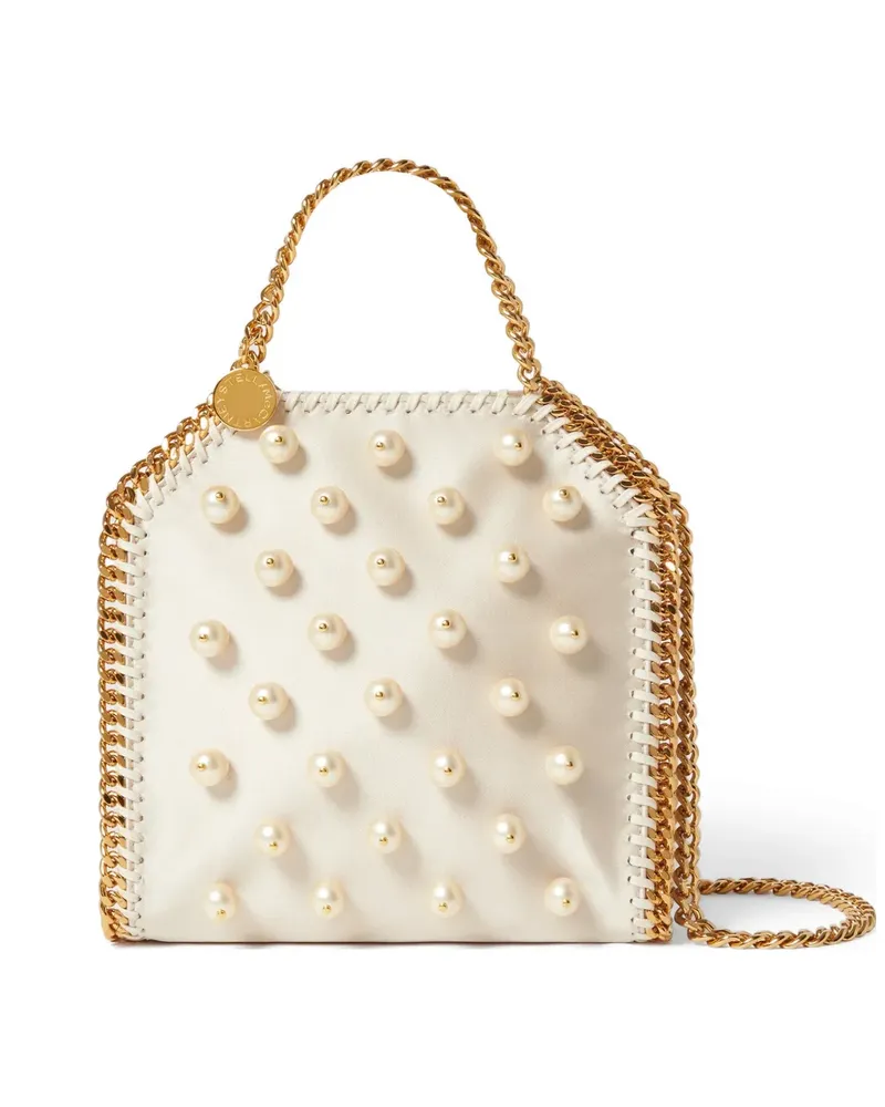 Stella McCartney Tote Bag mit Perlenverzierung - Nude Nude