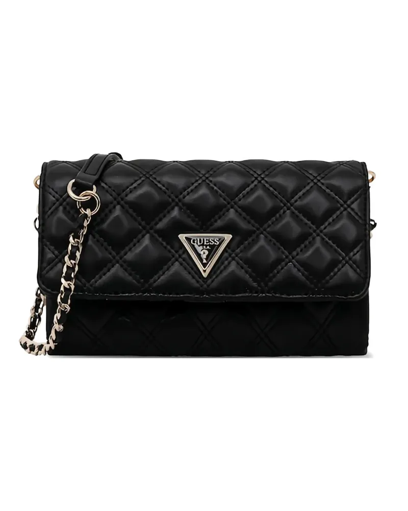 Guess quilted chain cross body bag - Schwarz Schwarz