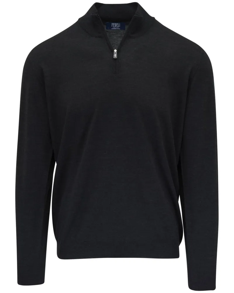 Fedeli Pullover aus Schurwolle - Grau Grau