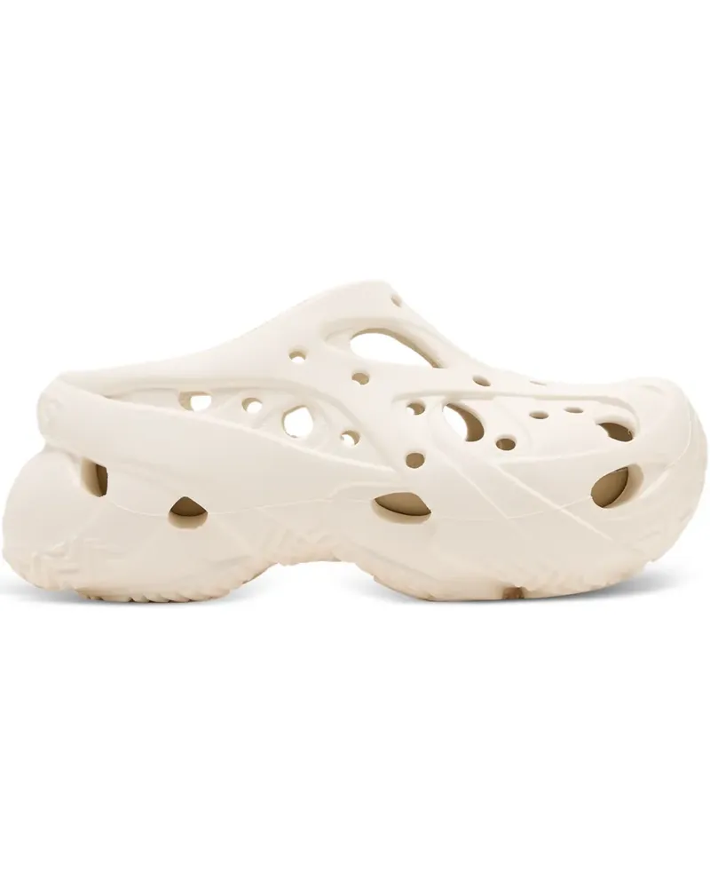 Crocs Caged Clogs mit Cut-Out - Weiß Weiß