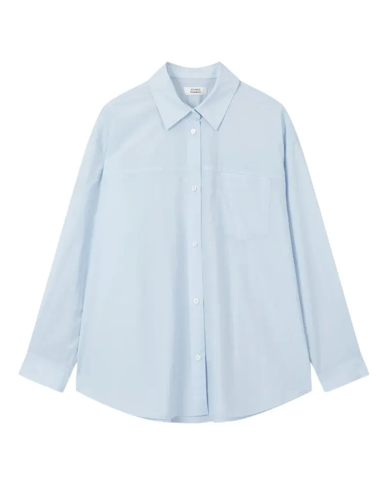 STUDIO TOMBOY Hemd aus Popeline - Blau Blau