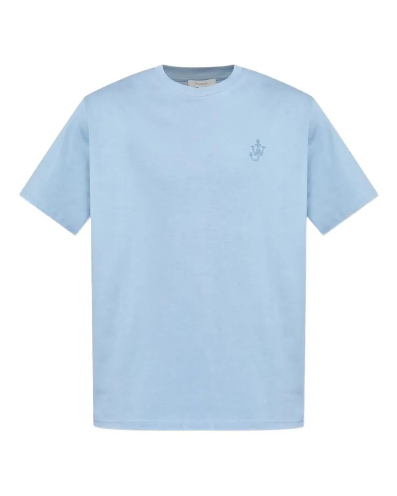 J.W.Anderson T-Shirt mit Logo-Stickerei - Blau Blau