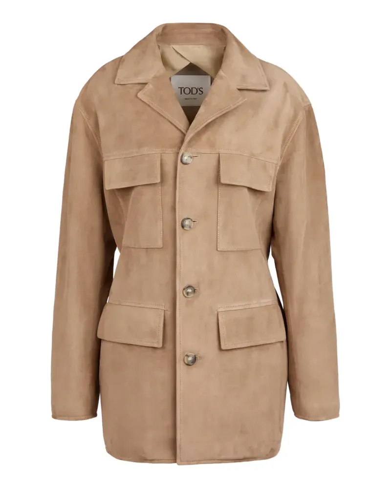 TOD'S Lederjacke mit Tasche - Nude Nude