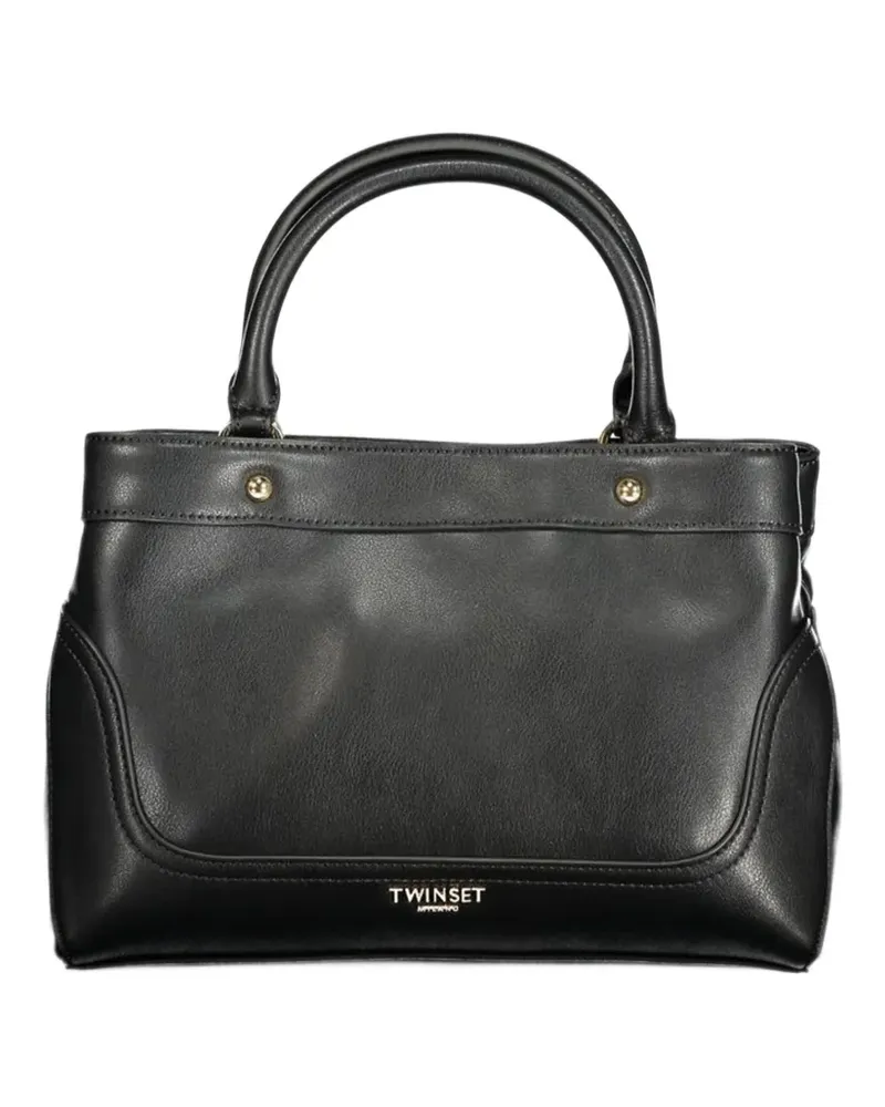 Twin-Set logo-plaque tote bag - Schwarz Schwarz