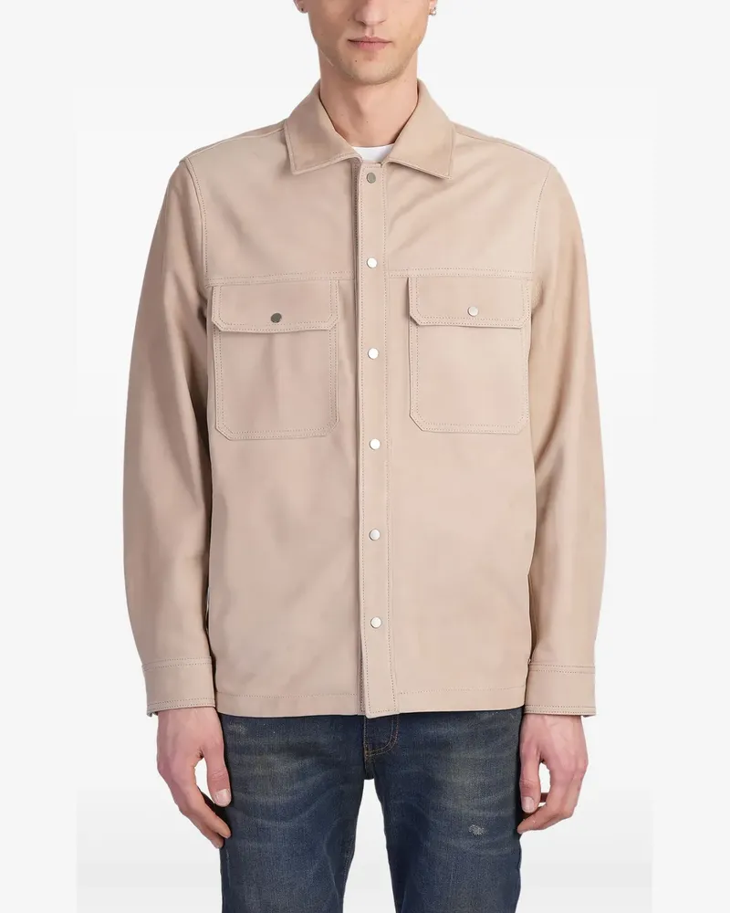 Salvatore Santoro Klassische Lederjacke - Nude Nude