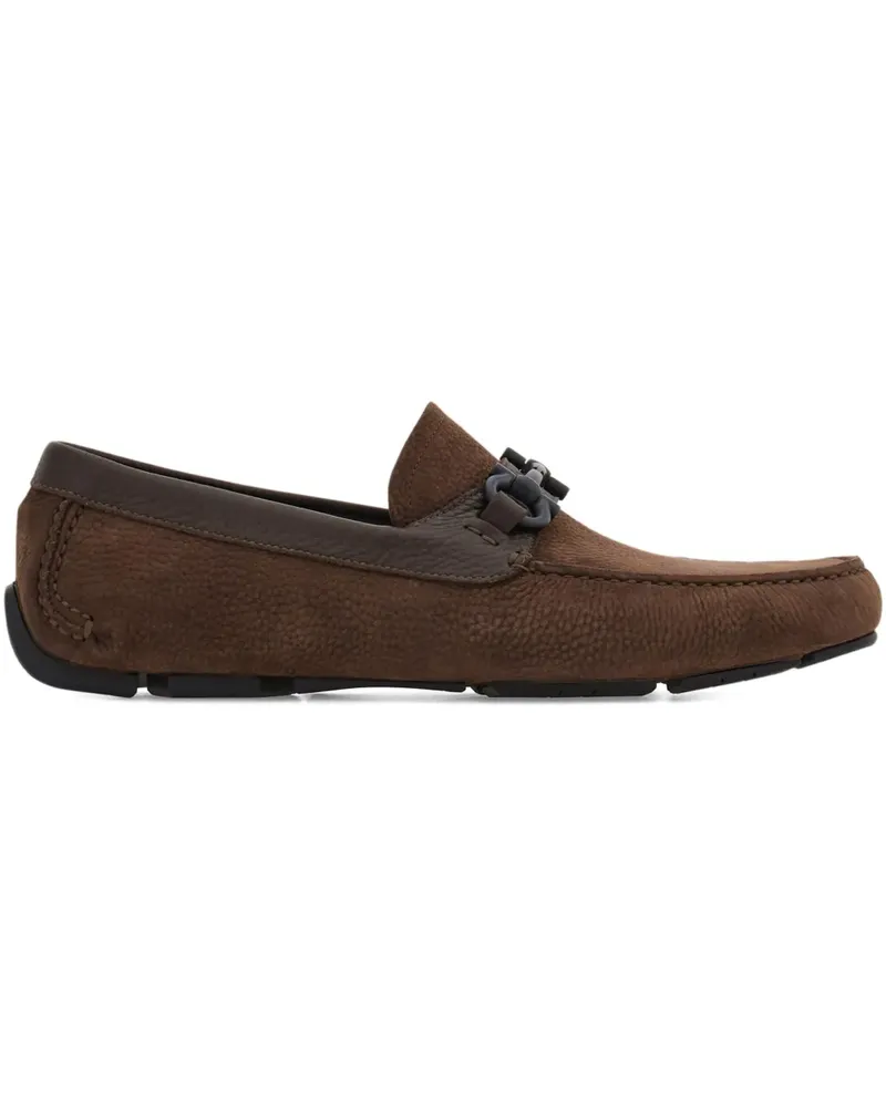 Ferragamo Gancini Loafer - Braun Braun