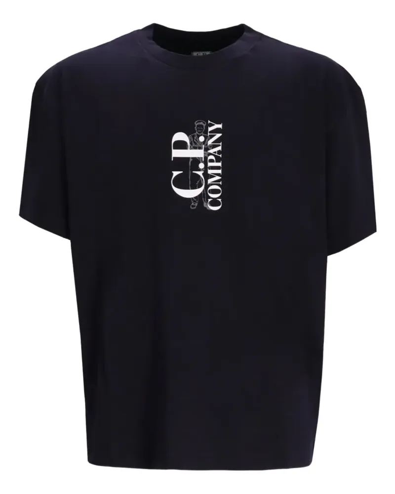 C.P. Company T-Shirt mit Logo - Blau Blau