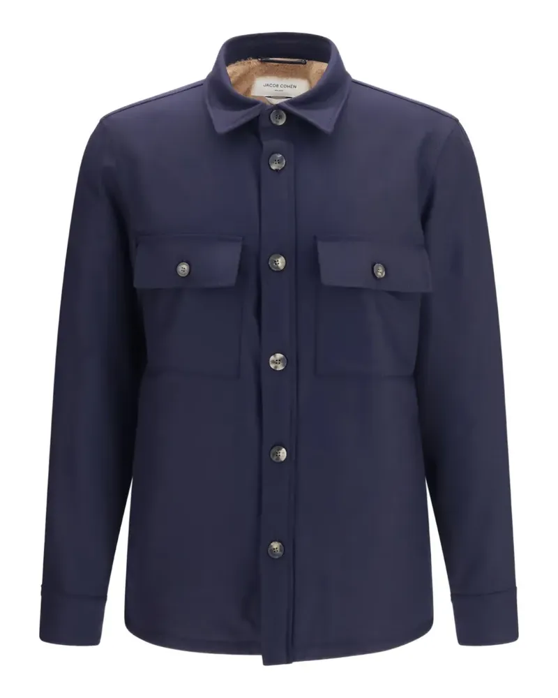 Jacob Cohën Jacke mit aufgesetzten Taschen - Blau Blau