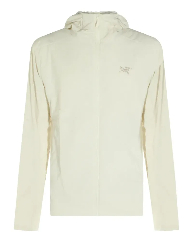 Arc'teryx logo-embroidered hooded jacket - Nude Nude