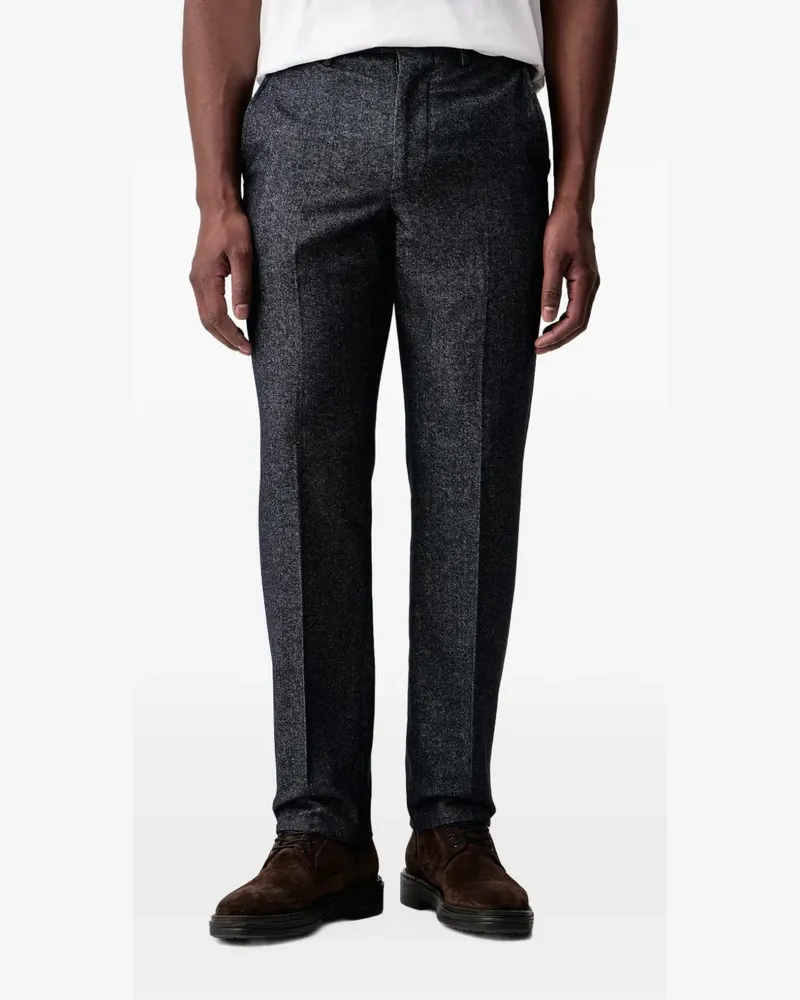 Paul Smith flannel pressed-crease trousers - Blau Blau