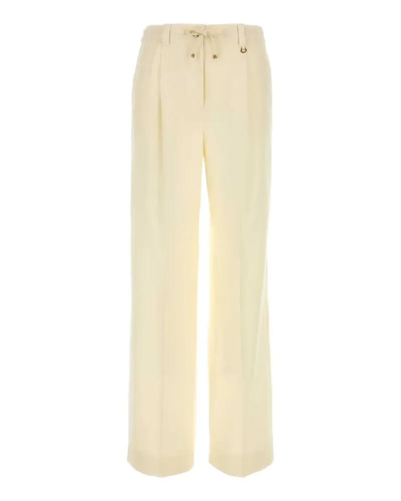 Moncler wool gabardine tailored trousers - Nude Nude