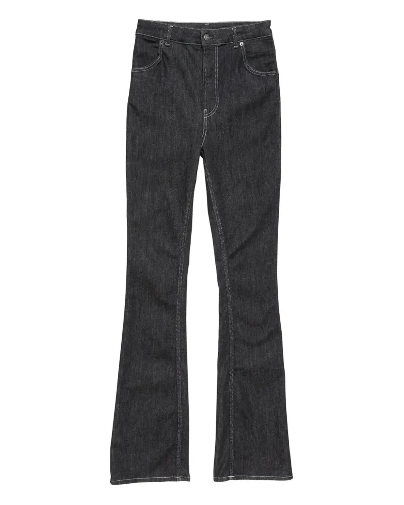 Acne Studios bow-detail flared trousers - Schwarz Schwarz