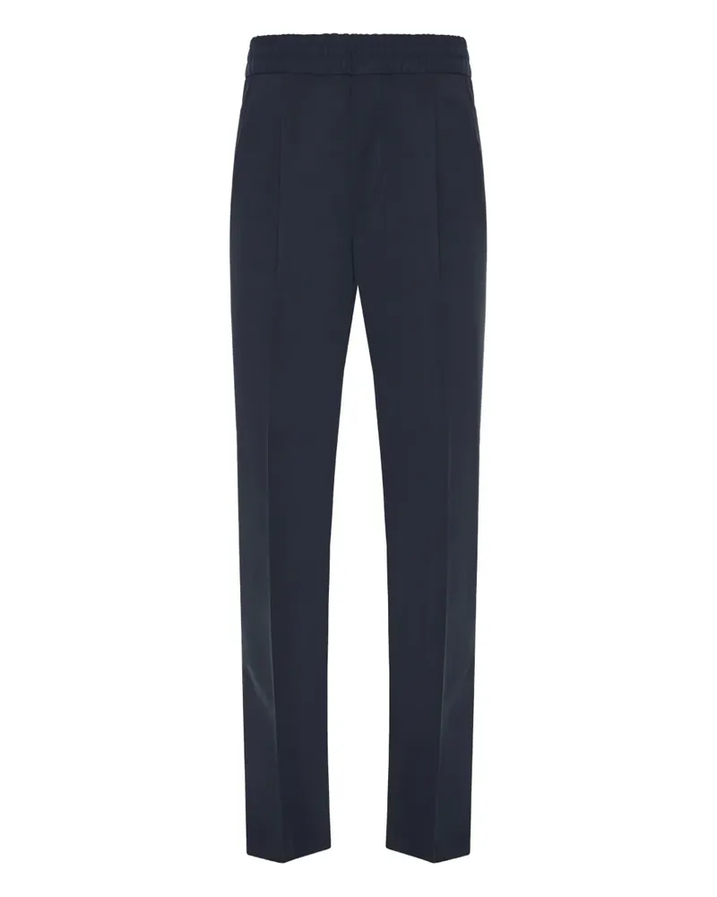 Ermenegildo Zegna elastic-waistband trousers - Blau Blau