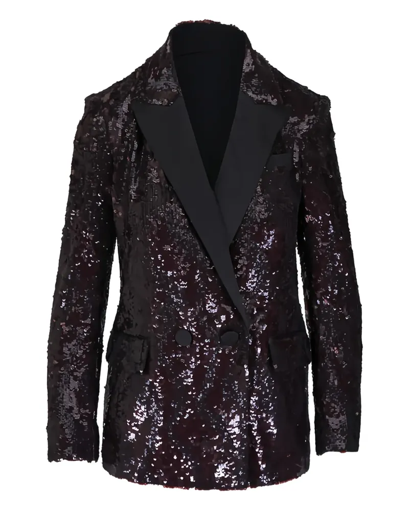 Veronica Beard Sevyn sequin lapel jacket - Schwarz Schwarz