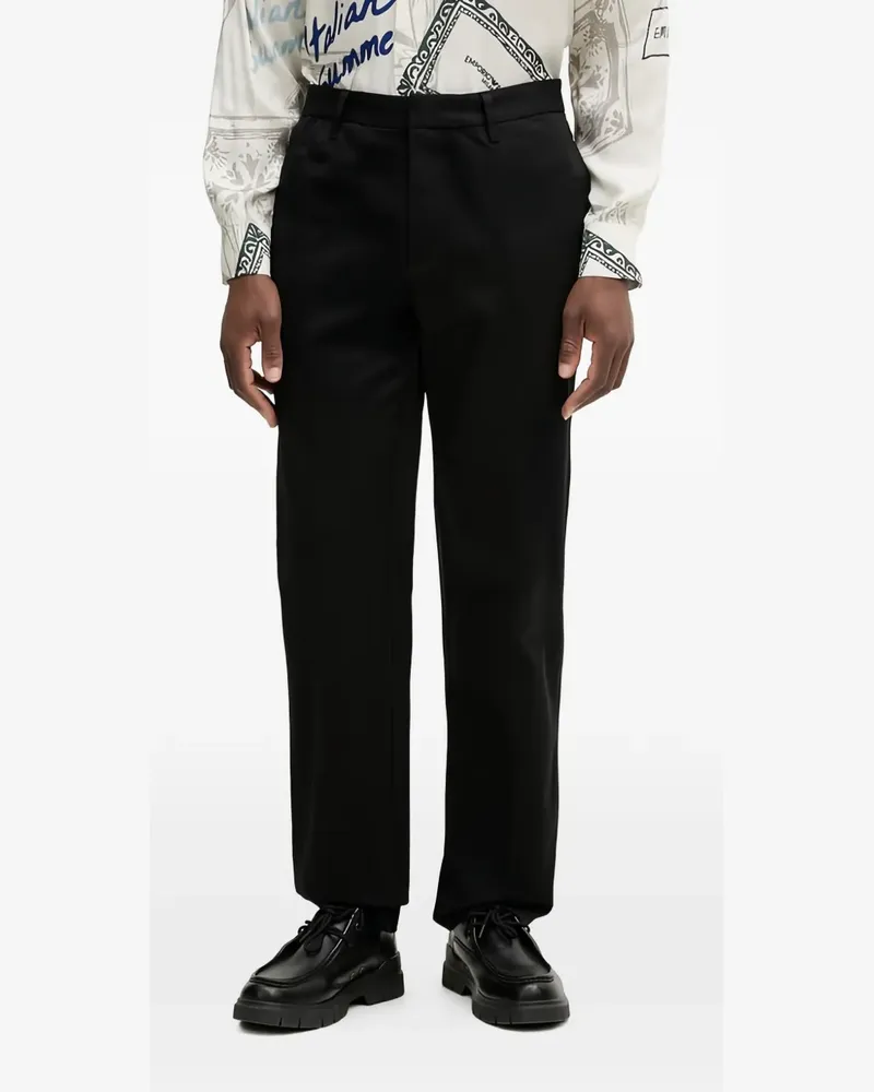 Emporio Armani belt-loops trousers - Schwarz Schwarz