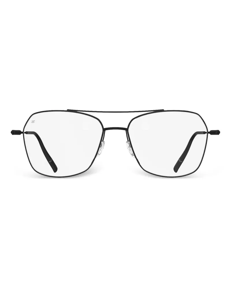 Silhouette Pure Visionary pilot-frame glasses - Schwarz Schwarz
