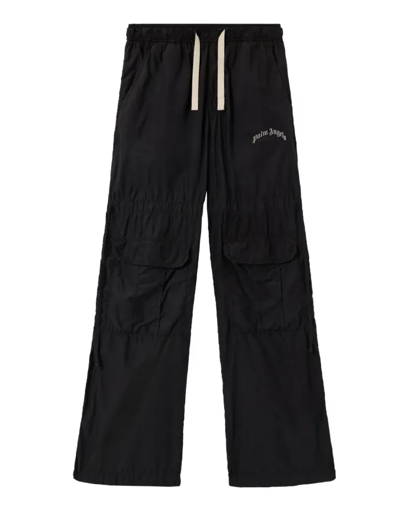Palm Angels Cargohose mit Kordelzug - Schwarz Schwarz