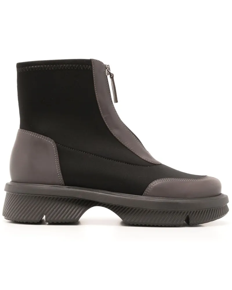 Sarah Chofakian Bota Baselitz Stiefel mit Reißverschluss - Schwarz Schwarz