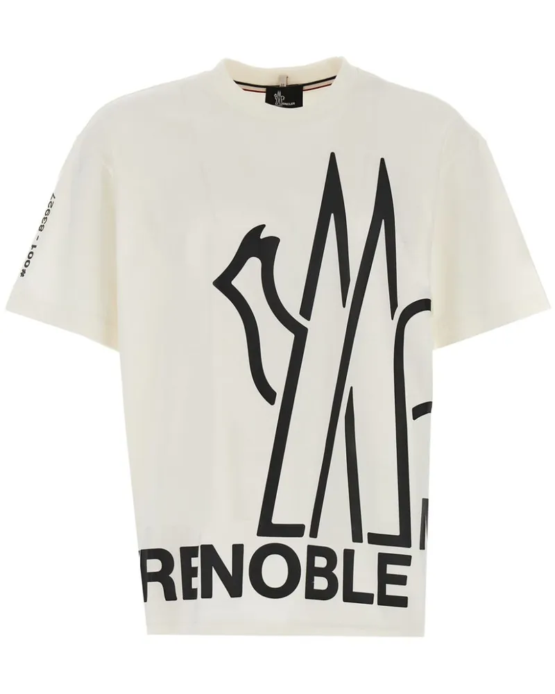Moncler T-Shirt mit Logo-Print - Weiß Weiß