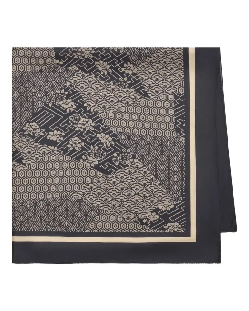 Maliparmi Schal mit grafischem Print - Schwarz Schwarz