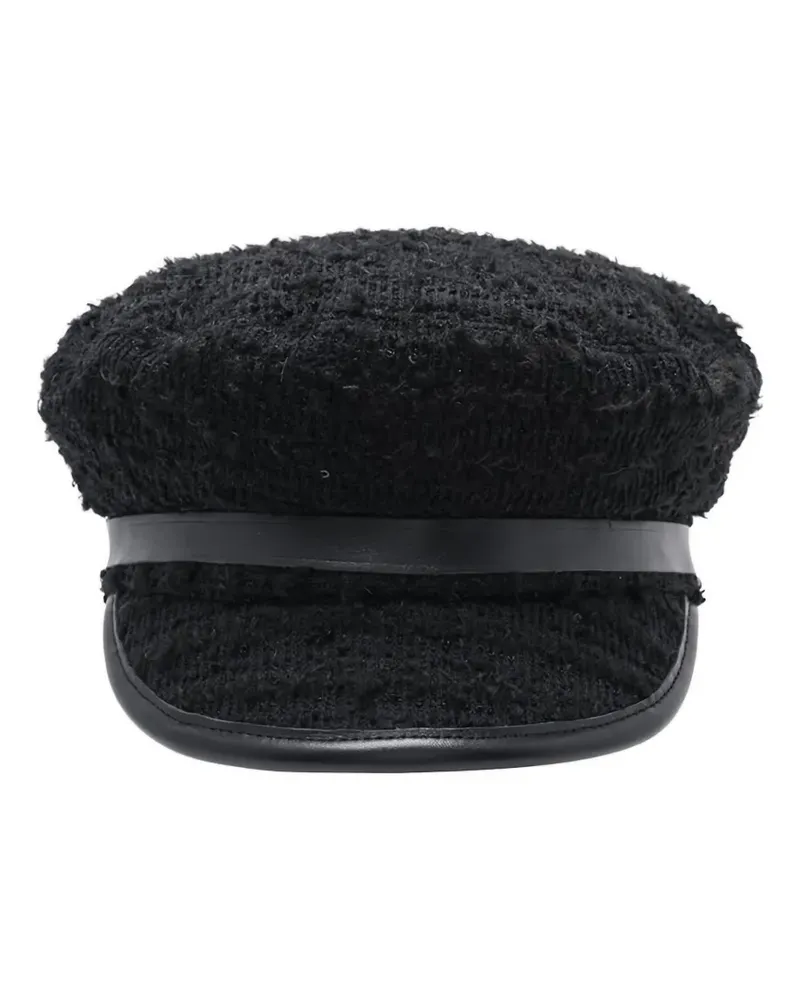 MISBHV Gavroche Tweed-Hut mit Logo - Schwarz Schwarz