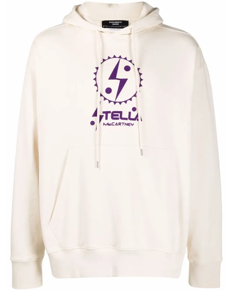 Stella McCartney Hoodie mit Logo-Print - Nude Nude