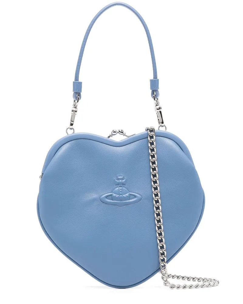 Vivienne Westwood Belle Heart Frame Clutch - Blau Blau