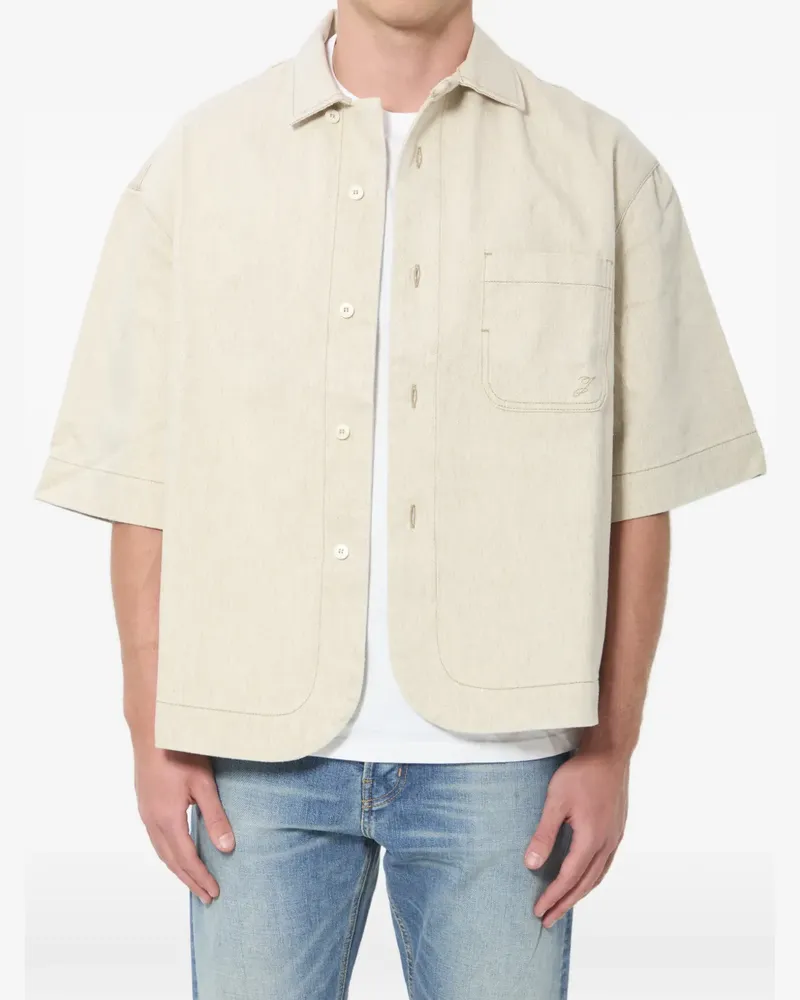 Jacquemus Hemd mit Brusttasche - Nude Nude