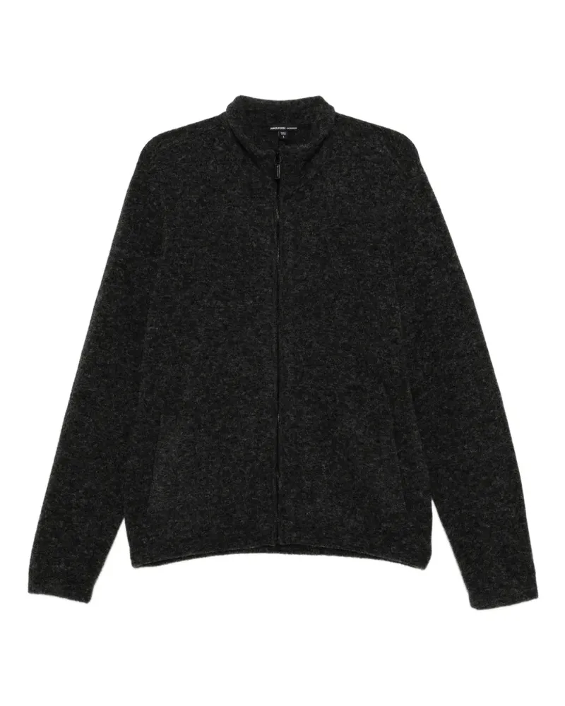 James Perse Cardigan mit Stehkragen - Grau Grau