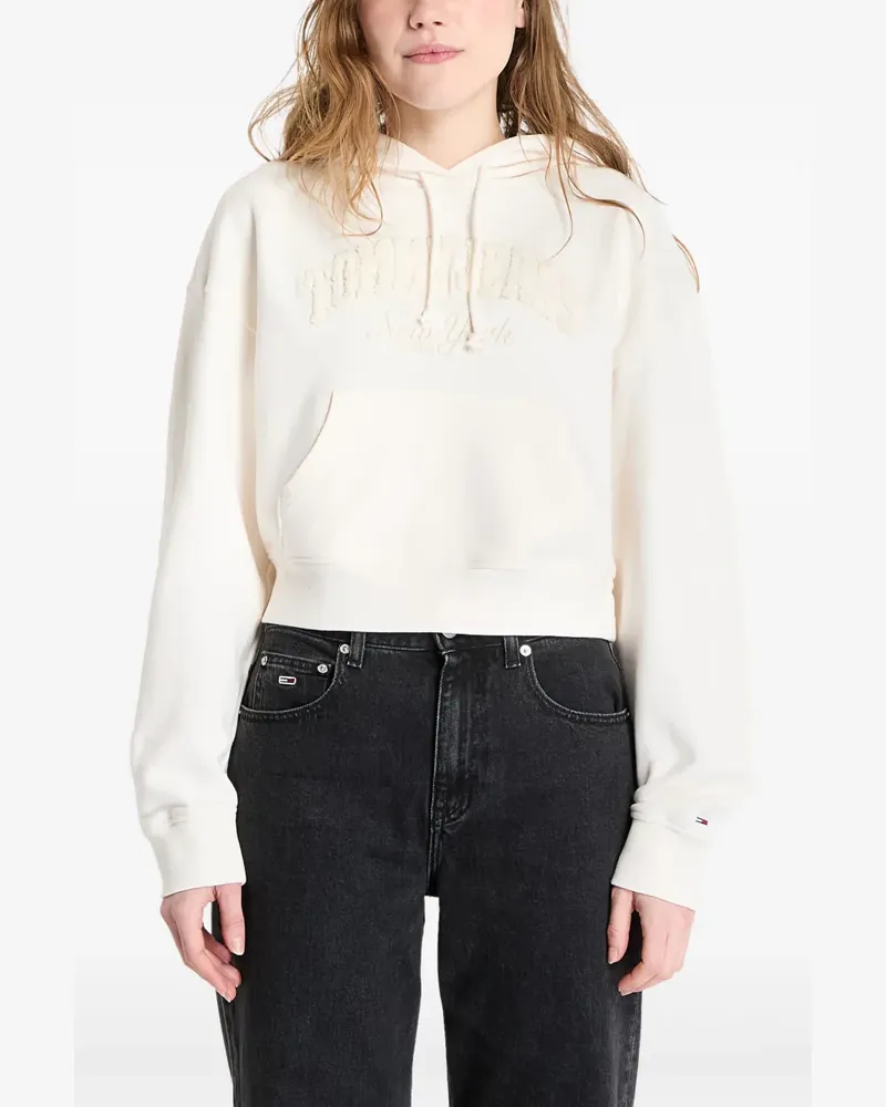 Tommy Hilfiger Cropped-Hoodie - Nude Nude