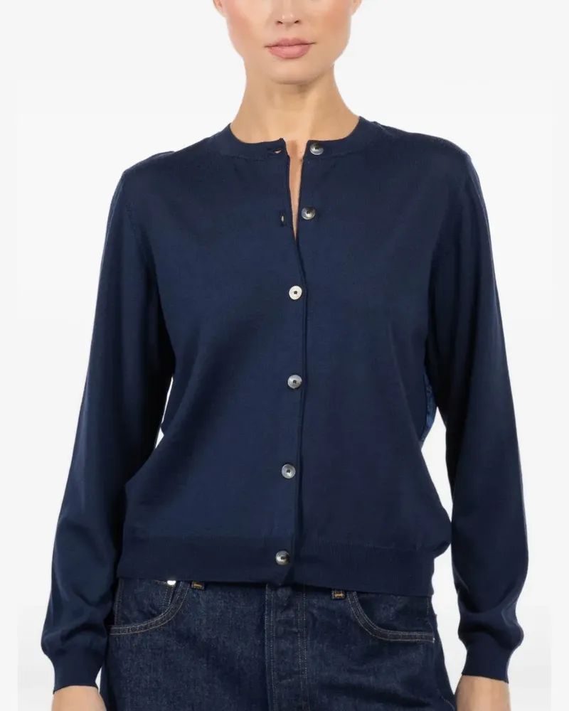Pierre-Louis Mascia panelled cardigan - Blau Blau
