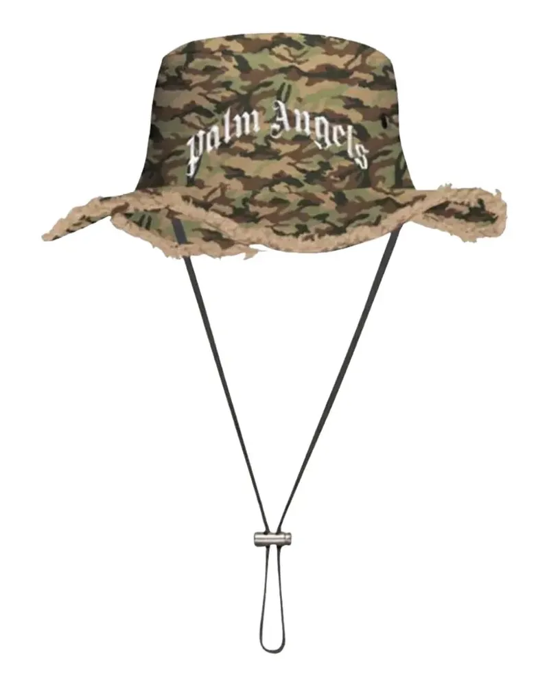 Palm Angels Fischerhut mit Camouflagemuster - Braun Braun