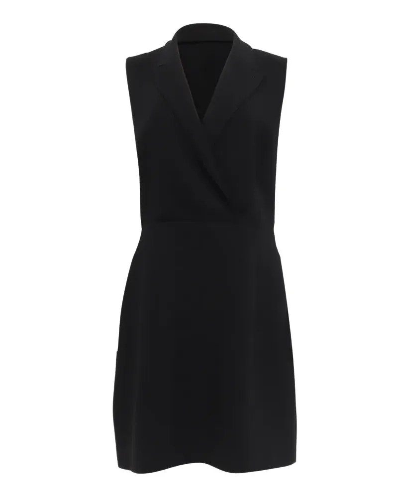 Theory wrap-effect dress - Schwarz Schwarz
