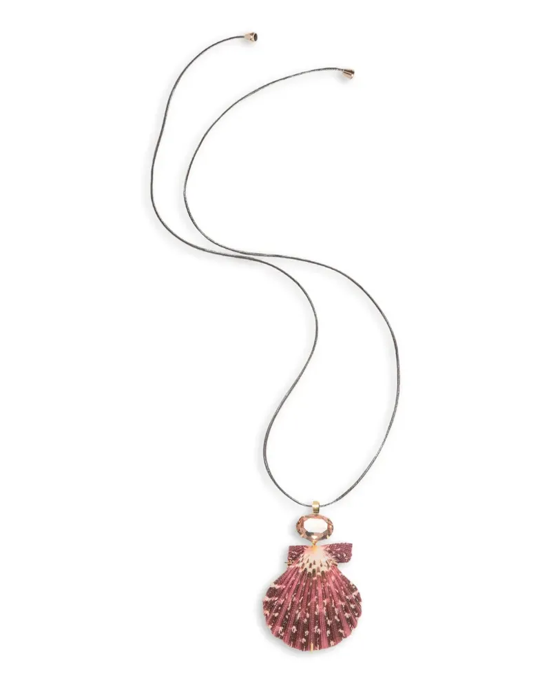 Jennifer Behr Zarya shell-pendant necklace - Gold Gold