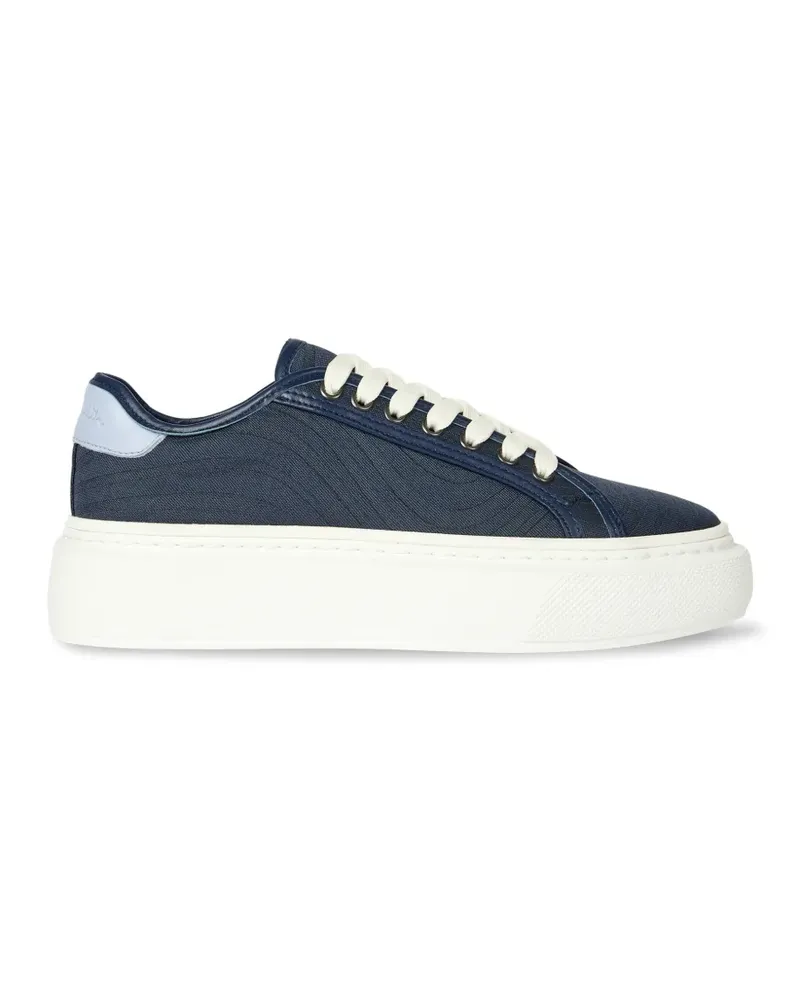 Paul Smith swirl-effect platform sneakers - Blau Blau