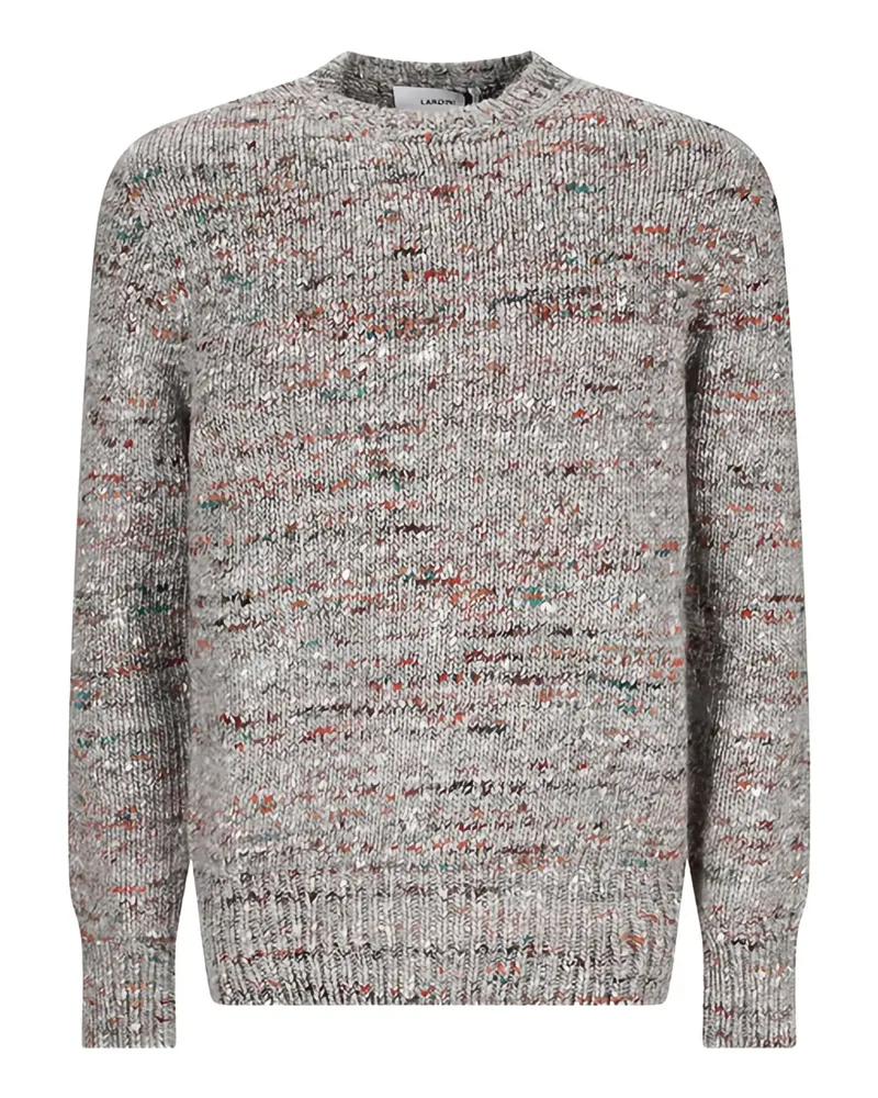 LARDINI Melierter Pullover - Grau Grau