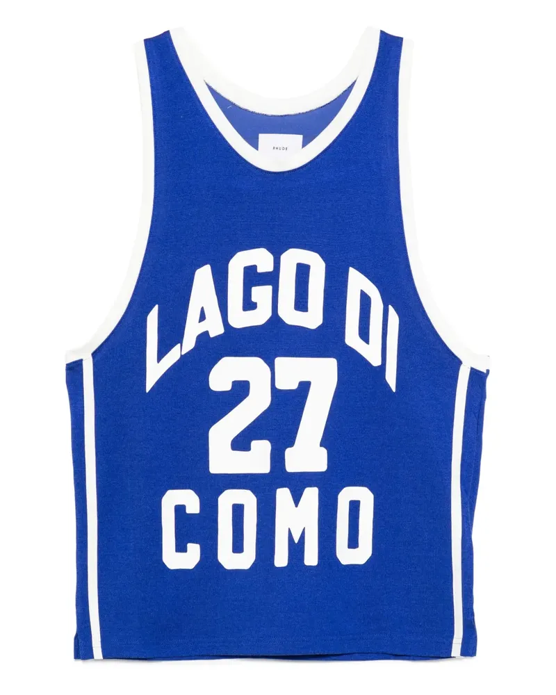 RHUDE Lago Di Como 27 Weste - Blau Blau