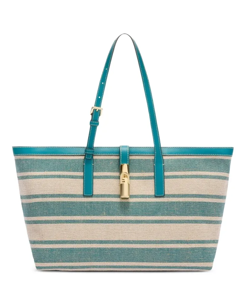 Furla Gestreifte Debby Tote Bag - Nude Nude