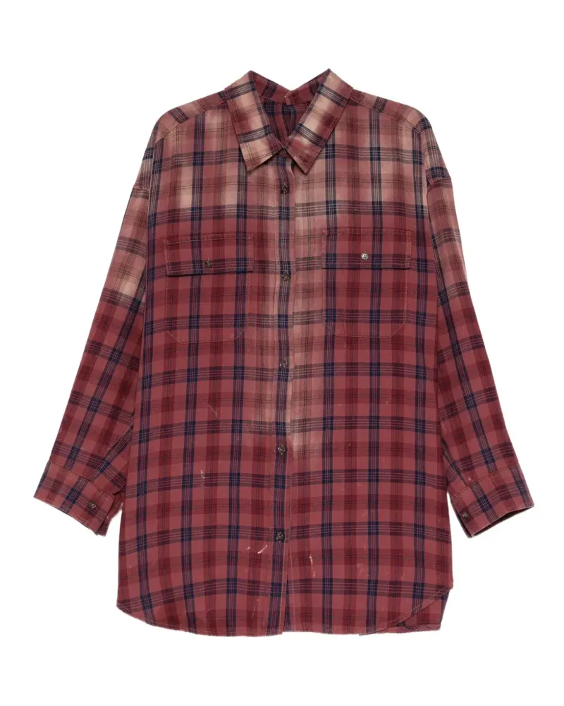 JUUN.J Kariertes Hemd im Distressed-Look - Rot Rot