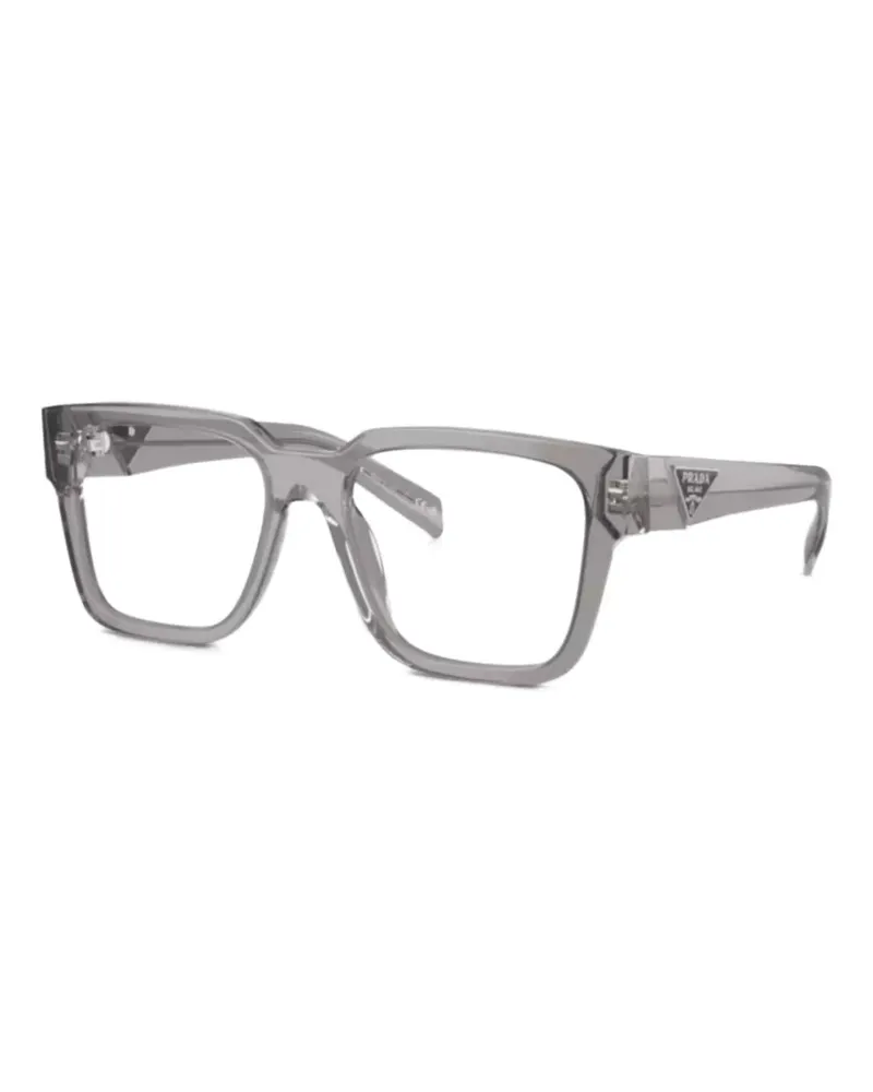 Prada Brille mit eckigem Gestell - Grau Grau